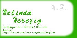 melinda herczig business card